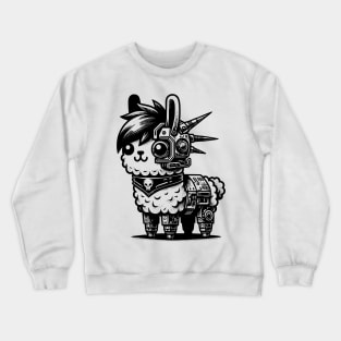 Gothic Punk Llama Crewneck Sweatshirt